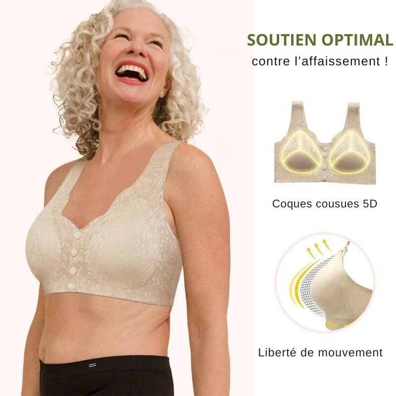 Soutien-gorge sans couture avec fermeture sur le devant pour femme – Image 5