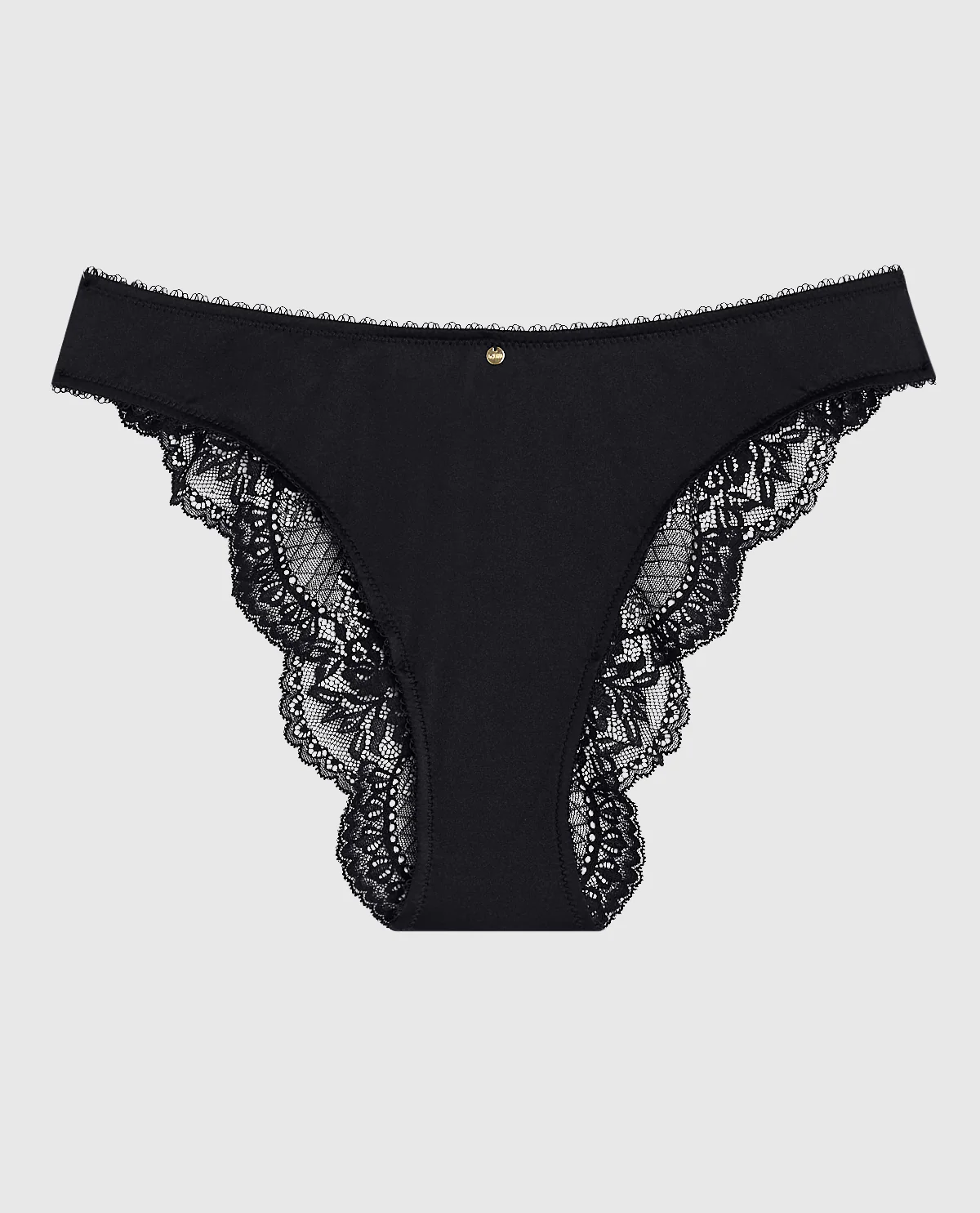 Cheeky Panty with Lace Back in Smoulder Black – Image 4