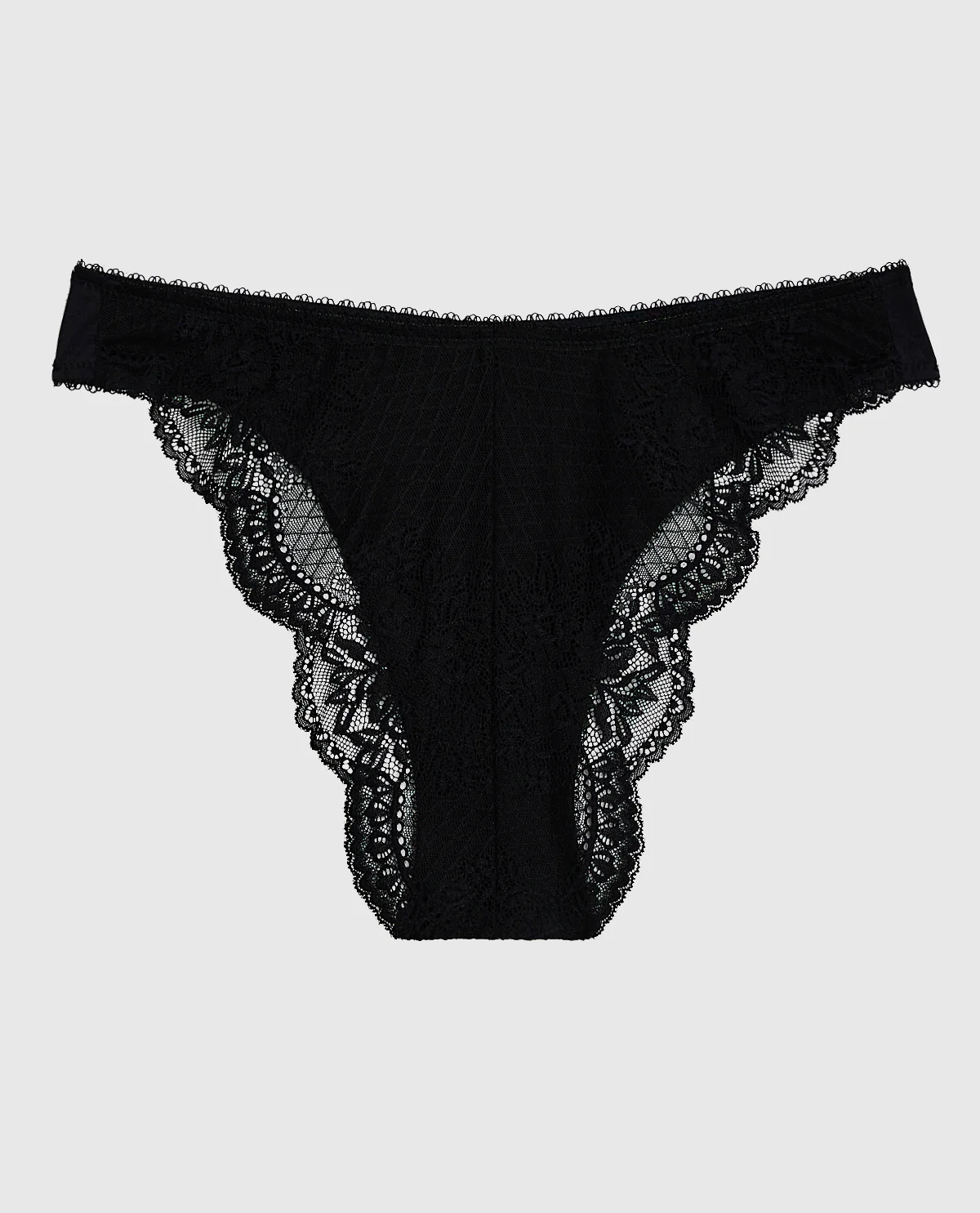 Cheeky Panty with Lace Back in Smoulder Black – Image 5