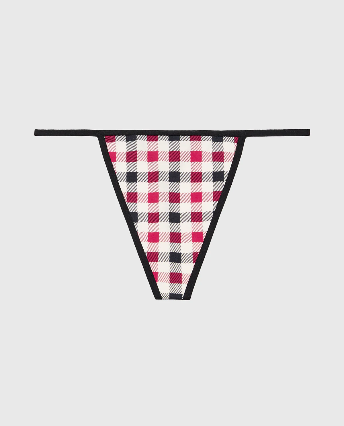 Ultrasoft Modal G-String Panty in Soft Winter Gingham – Image 4