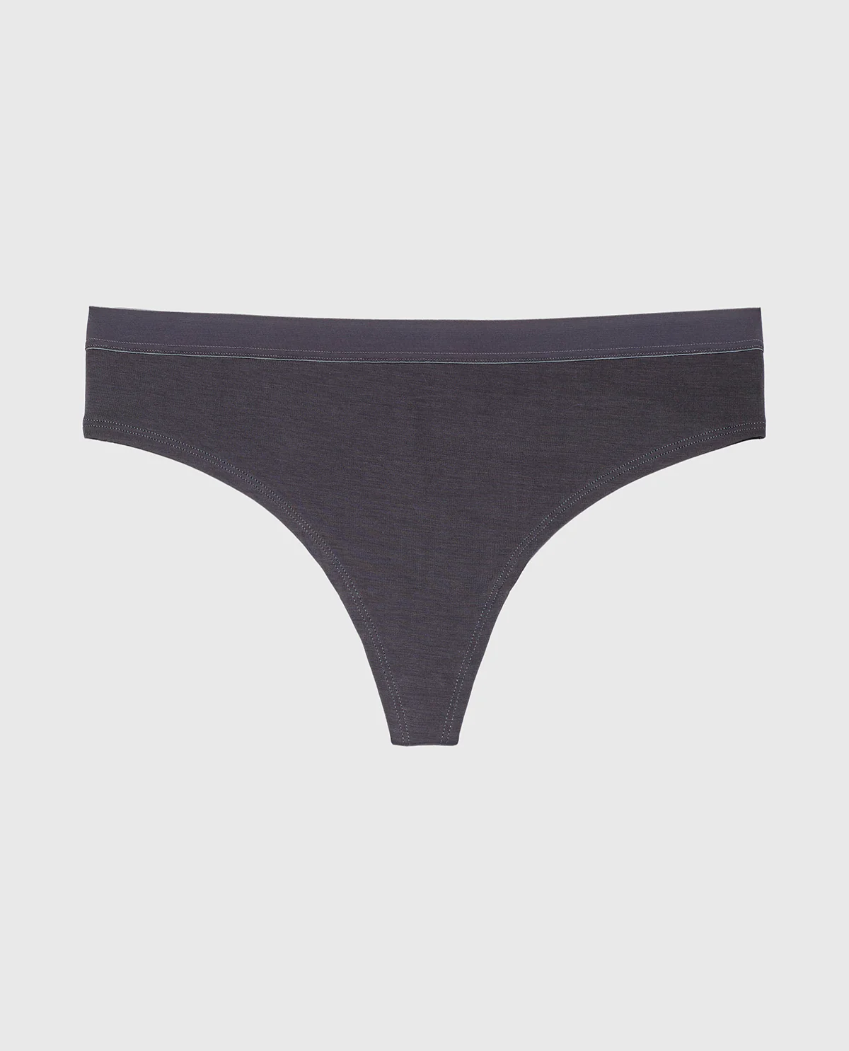 Thong Panty With Vanishing Trim in Ebony – Image 4