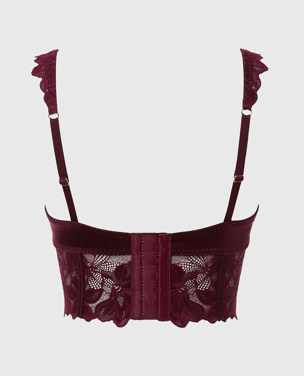 Demi Cup Bustier in Russian Ruby – Image 5