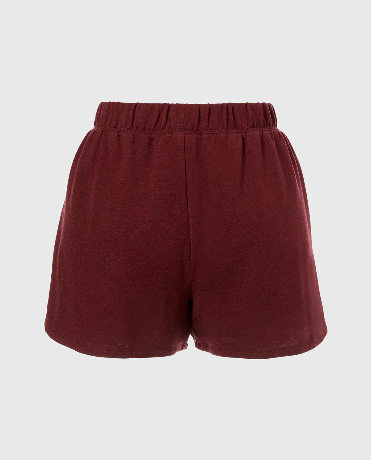 French Terry Sleep Short in Russian Ruby Heather – Image 4
