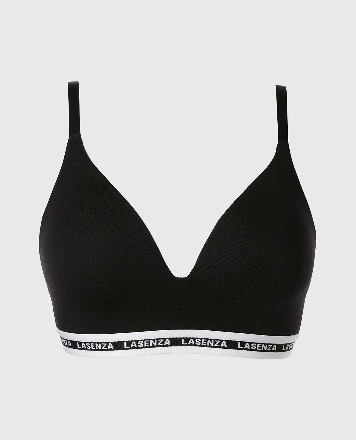 Triangle Padded Bra in Tuxedo Black – Image 4