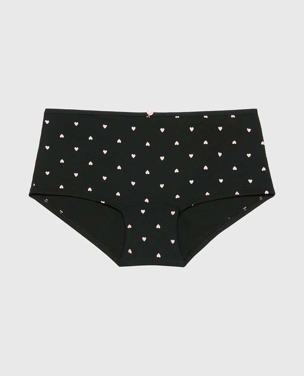 Ultrasoft Modal Boyshort Panty with Rosette Detail in Tiny Heart – Image 4