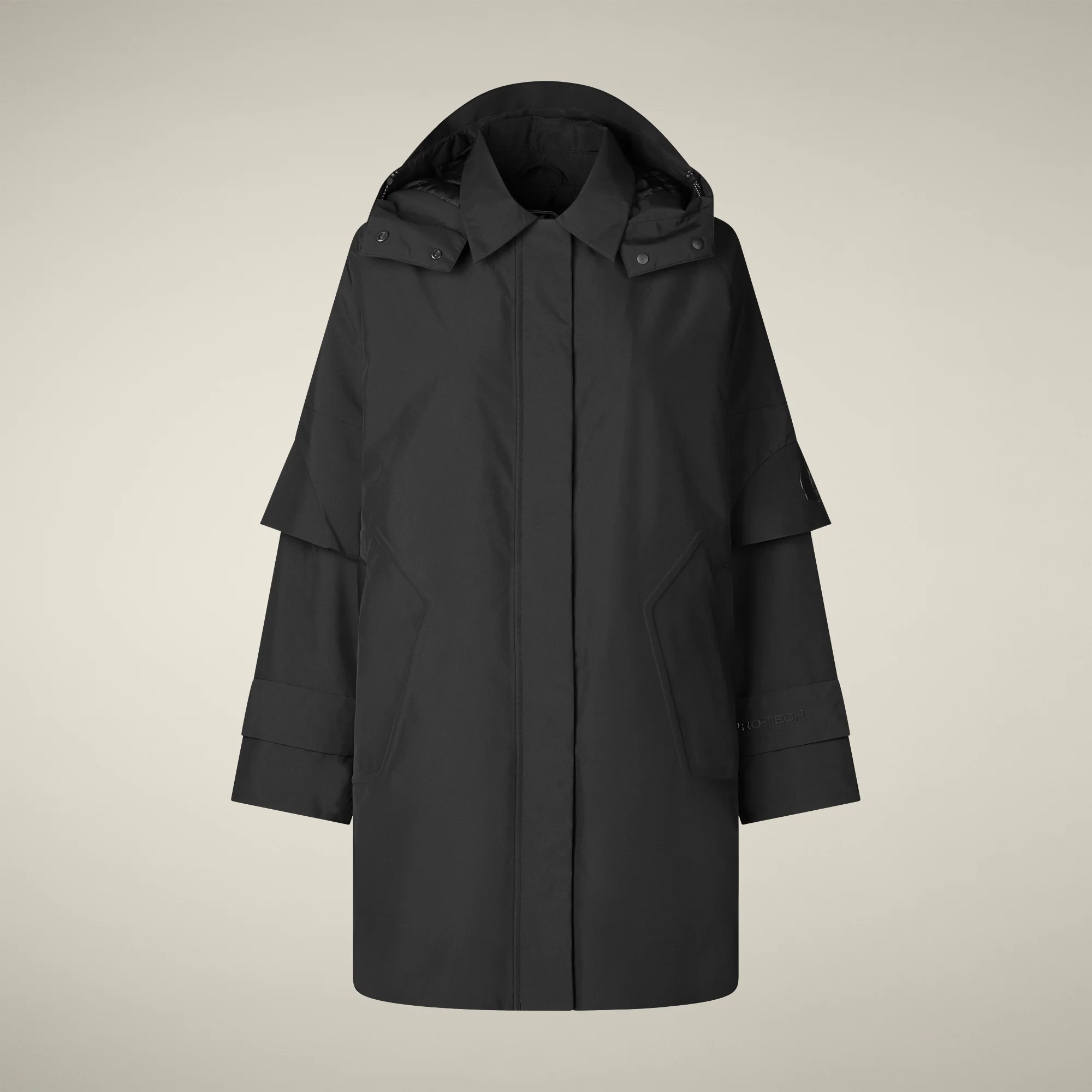 Giacca impermeabile donna Brigitte nero – Image 4
