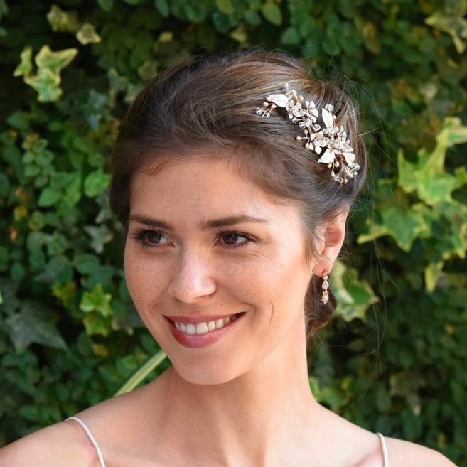 BIJOU DE TETE MARIAGEMeadowsweet Or rose – Image 3