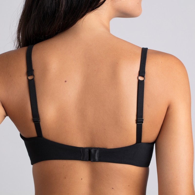Soutien gorge coton bio – Marguerite Noir – Image 2